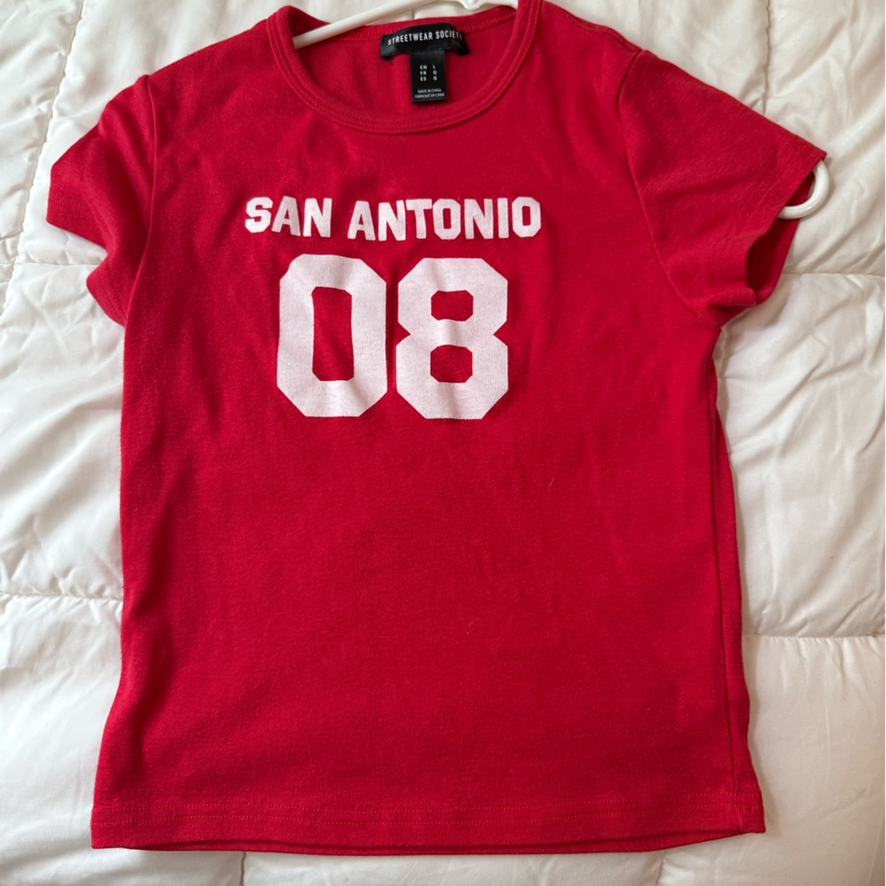 Red San Antonio Graphic T-Shirt